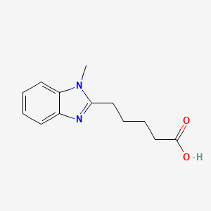 molecular formula C13H17ClN2O2 B2998816 5-(1-Methyl-1H-benzoimidazol-2-yl)-pentanoic acid CAS No. 887031-18-7