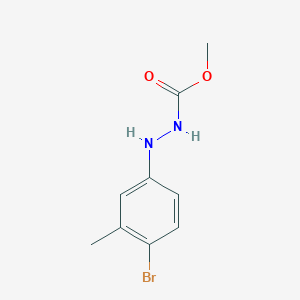 molecular formula C9H11BrN2O2 B2998825 Methyl 2-(4-bromo-3-methylphenyl)hydrazinecarboxylate CAS No. 1934470-81-1