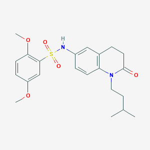 N-(1-isopentyl-2-oxo-1,2,3,4-tetrahydroquinolin-6-yl)-2,5-dimethoxybenzenesulfonamide
