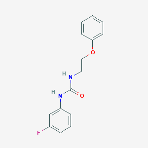 molecular formula C15H15FN2O2 B2998850 1-(3-氟苯基)-3-(2-苯氧基乙基)脲 CAS No. 1172791-99-9