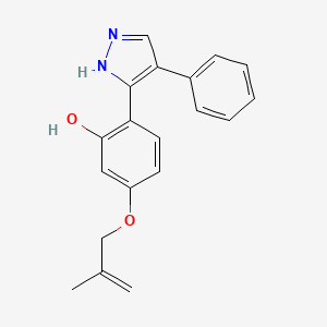 5-((2-methylallyl)oxy)-2-(4-phenyl-1H-pyrazol-3-yl)phenol