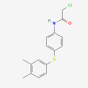 2-chloro-N-[4-[(3,4-dimethylphenyl)thio]phenyl]acetamide