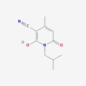 2-Hydroxy-4-methyl-1-(2-methylpropyl)-6-oxopyridine-3-carbonitrile