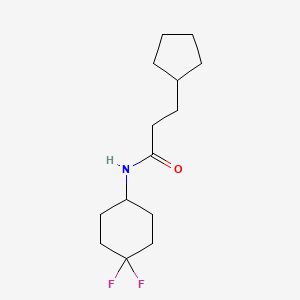 3-cyclopentyl-N-(4,4-difluorocyclohexyl)propanamide