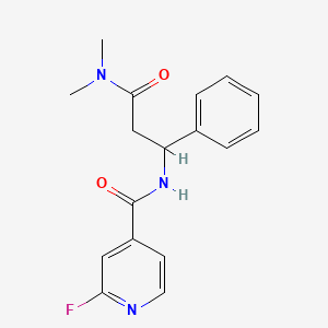 3-[(2-fluoropyridin-4-yl)formamido]-N,N-dimethyl-3-phenylpropanamide