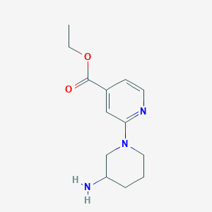 B2998877 Ethyl 2-(3-aminopiperidin-1-yl)pyridine-4-carboxylate CAS No. 2248367-23-7