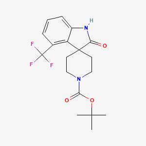 tert-Butyl 2-oxo-4-(trifluoromethyl)spiro[indoline-3,4'-piperidine]-1'-carboxylate