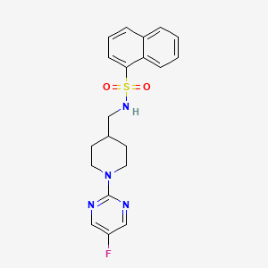 N-((1-(5-fluoropyrimidin-2-yl)piperidin-4-yl)methyl)naphthalene-1-sulfonamide