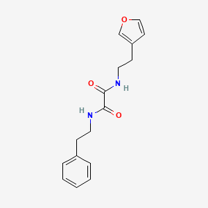 molecular formula C16H18N2O3 B2998883 N1-(2-(furan-3-yl)ethyl)-N2-phenethyloxalamide CAS No. 1428372-36-4