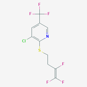 molecular formula C10H6ClF6NS B2998885 3-氯-5-(三氟甲基)-2-吡啶基 3,4,4-三氟-3-丁烯基硫醚 CAS No. 477886-75-2