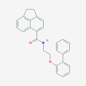 molecular formula C27H23NO2 B299891 N-[2-([1,1'-biphenyl]-2-yloxy)ethyl]-1,2-dihydro-5-acenaphthylenecarboxamide 