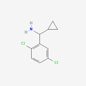 molecular formula C10H11Cl2N B2998913 Cyclopropyl-(2,5-dichlorophenyl)methanamine CAS No. 535926-60-4