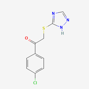 1-(4-chlorophenyl)-2-(1H-1,2,4-triazol-3-ylsulfanyl)-1-ethanone