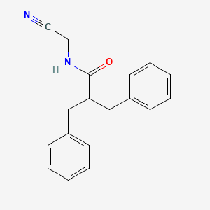 molecular formula C18H18N2O B2998929 2-Benzyl-N-(cyanomethyl)-3-phenylpropanamide CAS No. 1935800-75-1