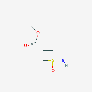 molecular formula C5H9NO3S B2998935 Methyl 1-imino-1-oxothietane-3-carboxylate CAS No. 2416234-55-2