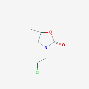 3-(2-Chloroethyl)-5,5-dimethyl-1,3-oxazolidin-2-one
