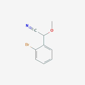 molecular formula C9H8BrNO B2998953 2-(2-Bromophenyl)-2-methoxyacetonitrile CAS No. 1415388-63-4