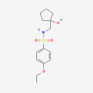 4-ethoxy-N-((1-hydroxycyclopentyl)methyl)benzenesulfonamide
