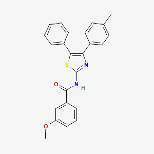 3-methoxy-N-[4-(4-methylphenyl)-5-phenyl-1,3-thiazol-2-yl]benzamide