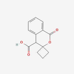 molecular formula C13H12O4 B2998978 1'-Oxospiro[cyclobutane-1,3'-isochromane]-4'-carboxylic acid CAS No. 2089277-66-5