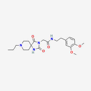 molecular formula C22H32N4O5 B2998983 N-(3,4-二甲氧基苯乙基)-2-(2,4-二氧代-8-丙基-1,3,8-三氮杂螺[4.5]癸烷-3-基)乙酰胺 CAS No. 941927-81-7