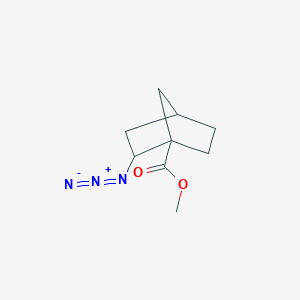 molecular formula C9H13N3O2 B2998989 2-叠氮代三环[2.2.1]庚烷-1-甲酸甲酯 CAS No. 2287342-26-9