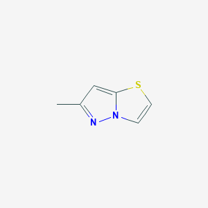 molecular formula C6H6N2S B2999004 Pyrazolo[5,1-b]thiazole, 6-methyl- CAS No. 52197-85-0