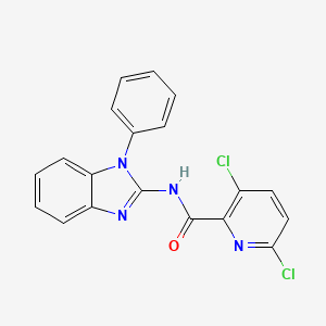 3,6-dichloro-N-(1-phenyl-1H-1,3-benzodiazol-2-yl)pyridine-2-carboxamide