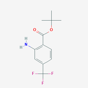 molecular formula C12H14F3NO2 B2999020 Tert-butyl 2-amino-4-(trifluoromethyl)benzoate CAS No. 1485729-20-1