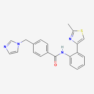 4-((1H-imidazol-1-yl)methyl)-N-(2-(2-methylthiazol-4-yl)phenyl)benzamide