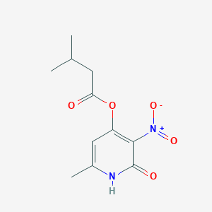 (6-methyl-3-nitro-2-oxo-1H-pyridin-4-yl) 3-methylbutanoate