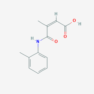 molecular formula C12H13NO3 B2999041 (Z)-3-methyl-4-oxo-4-(o-tolylamino)but-2-enoic acid CAS No. 683248-00-2