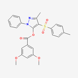 3-methyl-1-phenyl-4-tosyl-1H-pyrazol-5-yl 3,5-dimethoxybenzoate