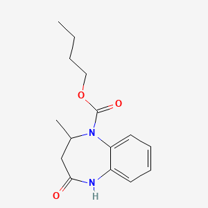 butyl 2-methyl-4-oxo-2,3,4,5-tetrahydro-1H-1,5-benzodiazepine-1-carboxylate