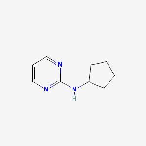 molecular formula C9H13N3 B2999061 N-cyclopentylpyrimidin-2-amine CAS No. 419557-00-9