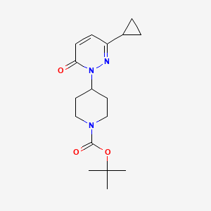 Tert-butyl 4-(3-cyclopropyl-6-oxopyridazin-1-yl)piperidine-1-carboxylate