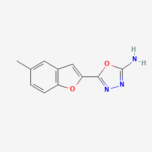 5-(5-Methyl-1-benzofuran-2-yl)-1,3,4-oxadiazol-2-amine