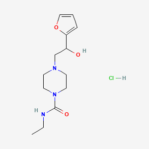 N-ethyl-4-(2-(furan-2-yl)-2-hydroxyethyl)piperazine-1-carboxamide hydrochloride
