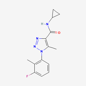 N-cyclopropyl-1-(3-fluoro-2-methylphenyl)-5-methyl-1H-1,2,3-triazole-4-carboxamide