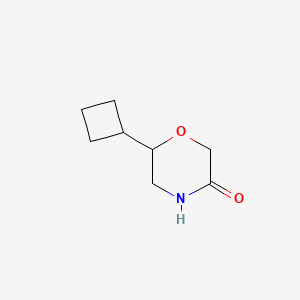 molecular formula C8H13NO2 B2999092 6-Cyclobutylmorpholin-3-one CAS No. 1857078-46-6