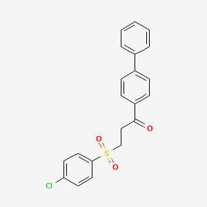 1-[1,1'-Biphenyl]-4-yl-3-[(4-chlorophenyl)sulfonyl]-1-propanone