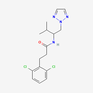 3-(2,6-dichlorophenyl)-N-(3-methyl-1-(2H-1,2,3-triazol-2-yl)butan-2-yl)propanamide