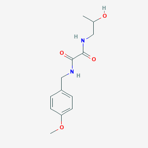 molecular formula C13H18N2O4 B2999099 N'-(2-羟丙基)-N-[(4-甲氧苯基)甲基]草酰胺 CAS No. 381241-92-5