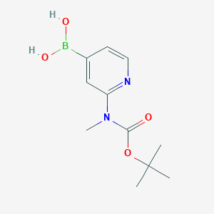 2-{[(Tert-butoxy)carbonyl](methyl)amino}pyridine-4-boronic acid