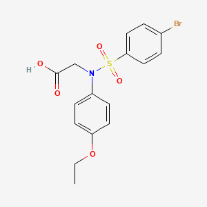 N-[(4-Bromophenyl)sulfonyl]-N-(4-ethoxyphenyl)glycine