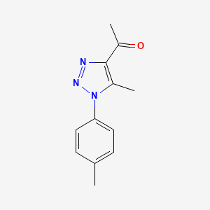 molecular formula C12H13N3O B2999110 1-[5-methyl-1-(4-methylphenyl)-1H-1,2,3-triazol-4-yl]ethan-1-one CAS No. 194478-14-3