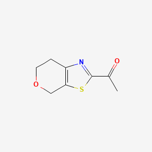molecular formula C8H9NO2S B2999112 1-(4H,6H,7H-Pyrano[4,3-D][1,3]thiazol-2-YL)ethan-1-one CAS No. 1343313-51-8