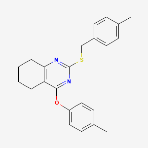 2-[(4-Methylbenzyl)sulfanyl]-5,6,7,8-tetrahydro-4-quinazolinyl 4-methylphenyl ether