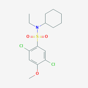 2,5-dichloro-N-cyclohexyl-N-ethyl-4-methoxybenzenesulfonamide