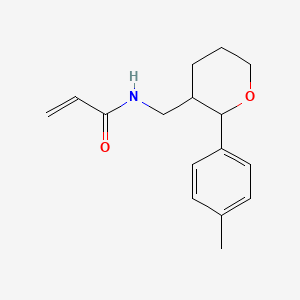 molecular formula C16H21NO2 B2999123 N-{[2-(4-methylphenyl)oxan-3-yl]methyl}prop-2-enamide CAS No. 2094143-96-9